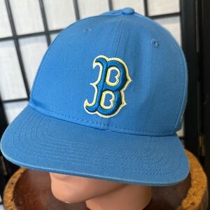 Boston Red Sox MLB Blue Baseball Cap with Embroidered B Logo Jet Blue